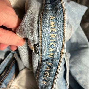 Stone washed jeans worn a few times.